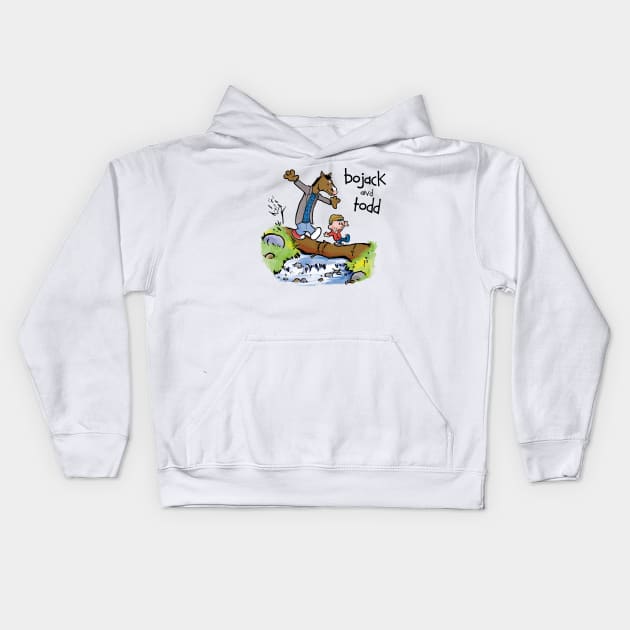 Bojack and Todd Kids Hoodie by jasesa